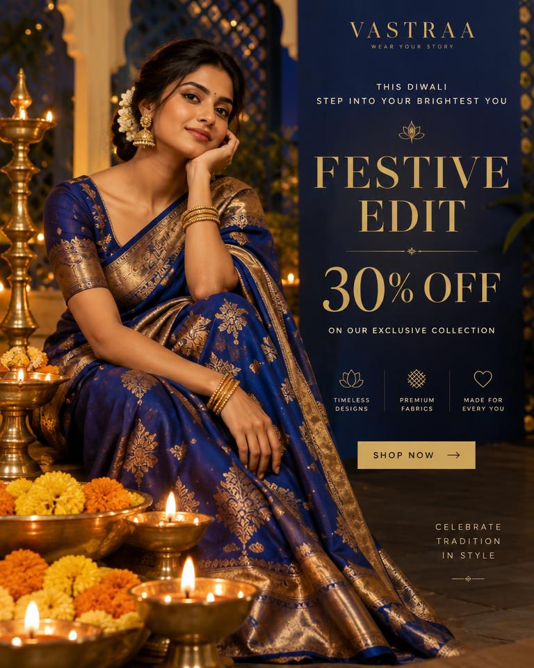 Illustrative Festive sale poster made with JetPost